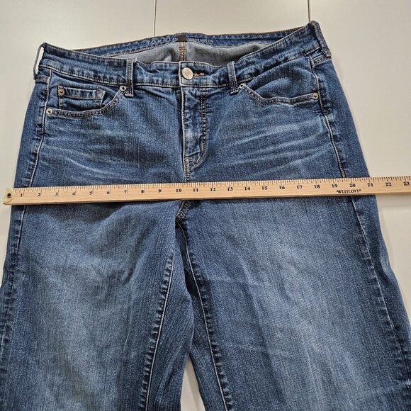 Torrid Jeans Women 12 Tall Blue Perfect Wide Leg Vintage Stretch Denim Grunge - Picture 7 of 16